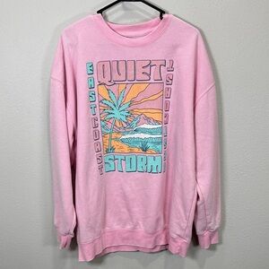 Quiet‎ Storm surf shop Pink Graphic Sweatshirt
